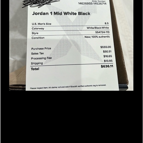 AIR JORDAN 1 retro mid ‘Tuxedo’ - Picture 9 of 15